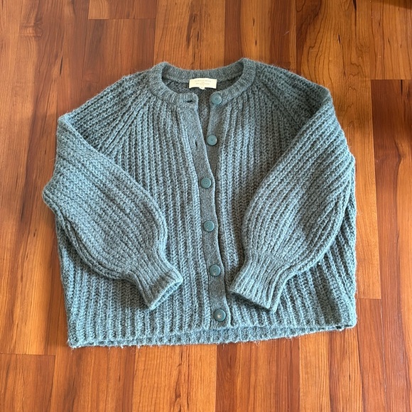 【中古】SEZANE カーディガン ブルー S その他ブランド(ソノタブランド) / sezane/カーディガン(厚手